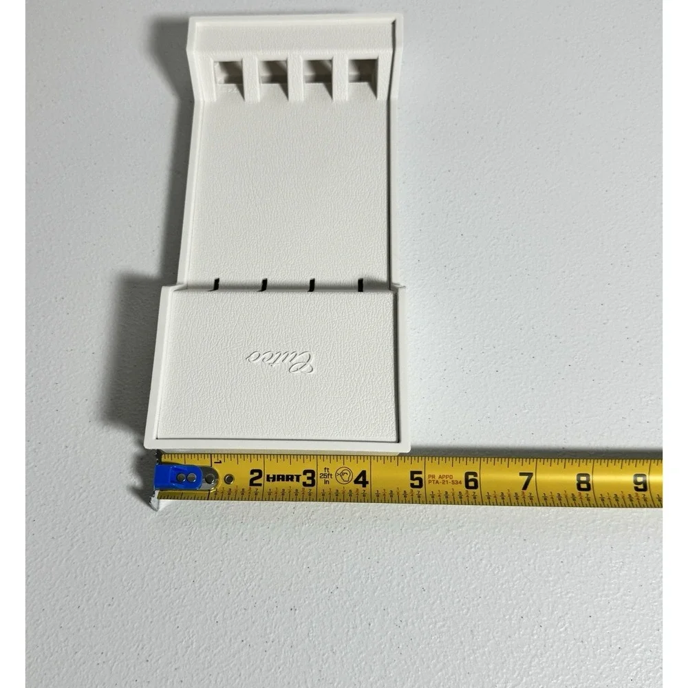 Cutco Knife Holder 4 Slot White Plastic Countertop Drawer Knife Block Rack